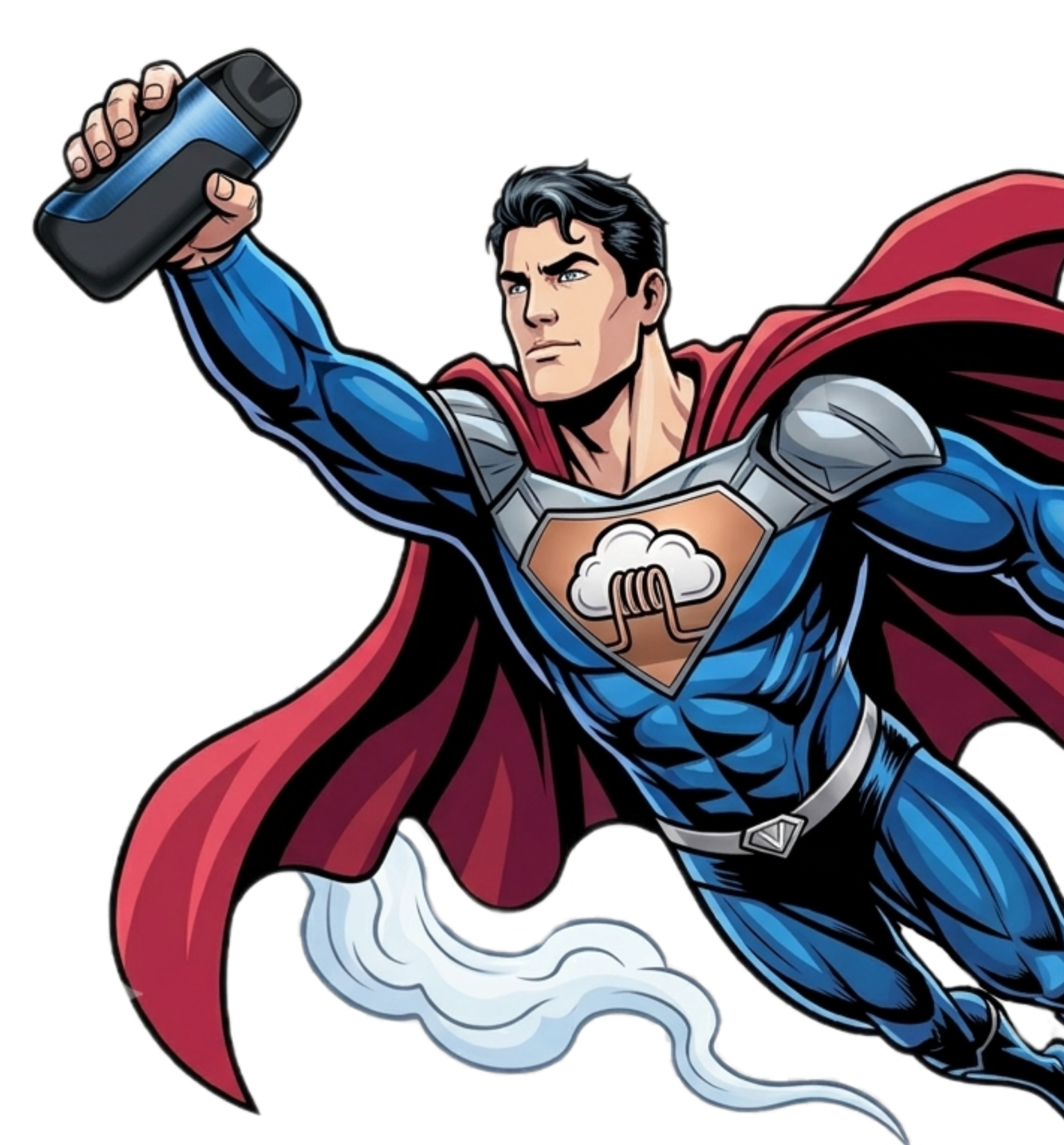 SUPERVAPE superhéroe con vape